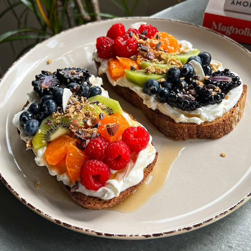 Rainbow Fruit Toasts: A Colorful Start to Any Morning